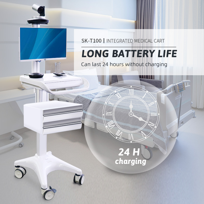 Telemedicine trolley cart
